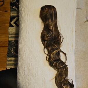 Luxurious Brown Pony Tail Hair Extension 25 Inches